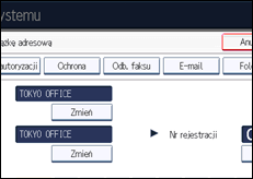 Ilustracja ekranu panela operacyjnego