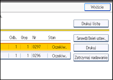 Ilustracja ekranu panela operacyjnego
