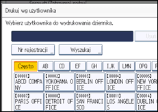 Ilustracja ekranu panela operacyjnego
