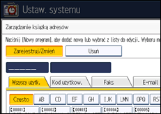 Ilustracja ekranu panela operacyjnego
