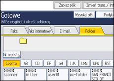 Ilustracja ekranu panela operacyjnego