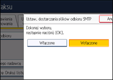 Ilustracja ekranu panela operacyjnego