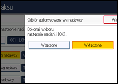 Ilustracja ekranu panela operacyjnego