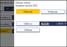Ilustracja ekranu panela operacyjnego
