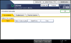 Ilustracja ekranu panela operacyjnego