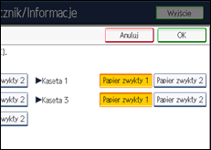Ilustracja ekranu panela operacyjnego