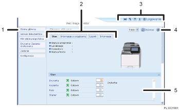 Ilustracja ekranu przegl�darki internetowej &mdash; ilustracja z numerowanymi odno�nikami