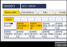 Ilustracja ekranu panela operacyjnego