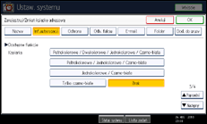 Ilustracja ekranu panela operacyjnego