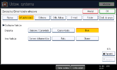 Ilustracja ekranu panela operacyjnego