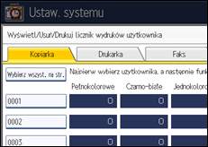 Ilustracja ekranu panela operacyjnego