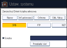 Ilustracja ekranu panela operacyjnego