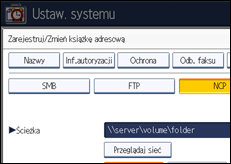 Ilustracja ekranu panela operacyjnego