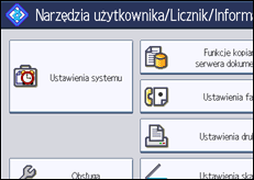 Ilustracja ekranu panela operacyjnego