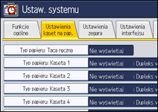 Ilustracja ekranu panela operacyjnego