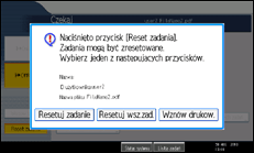 Ilustracja ekranu panela operacyjnego