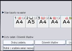 Ilustracja ekranu panela operacyjnego