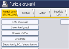 Ilustracja ekranu panela operacyjnego