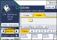Ilustracja ekranu panela operacyjnego