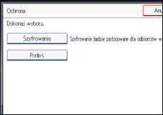 Ilustracja ekranu panela operacyjnego