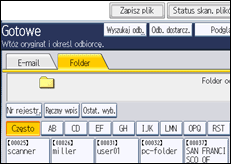 Ilustracja ekranu panela operacyjnego