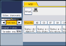 Ilustracja ekranu panela operacyjnego