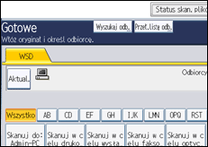 Ilustracja ekranu panela operacyjnego