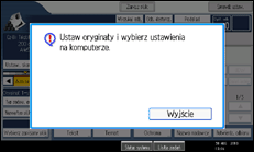 Ilustracja ekranu panela operacyjnego