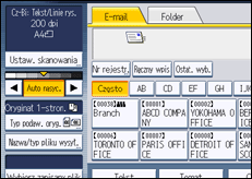 Ilustracja ekranu panela operacyjnego