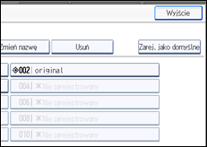Ilustracja ekranu panela operacyjnego