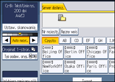 Ilustracja ekranu panela operacyjnego