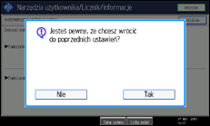 Ilustracja ekranu panela operacyjnego
