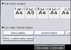Ilustracja ekranu panela operacyjnego