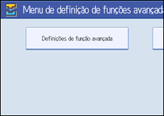 Ilustração do ecrã do painel de operação