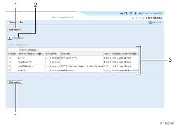 Ilustração numerada da ilustração do ecrã do web browser