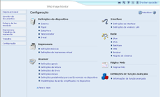 Ilustração do ecrã do web browser