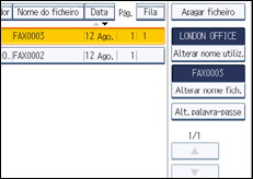 Ilustração do ecrã do painel de operação