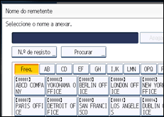 Ilustração do ecrã do painel de operação
