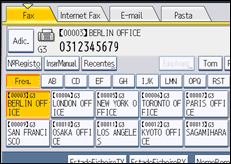 Ilustração do ecrã do painel de operação
