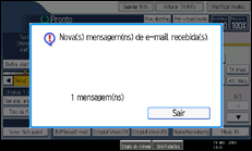 Ilustração do ecrã do painel de operação