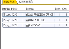 Ilustração do ecrã do painel de operação