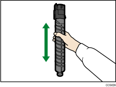 Ilustração de substituição de toner