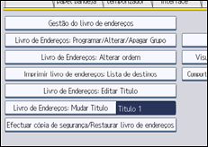 Ilustração do ecrã do painel de operação