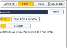 Ilustração do ecrã do painel de operação