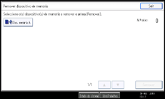 Ilustração do ecrã do painel de operação