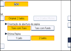 Ilustração do ecrã do painel de operação
