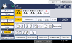 Bild av användarpanelens skärm