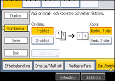 Bild av användarpanelens skärm