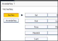 Bild av användarpanelens skärm