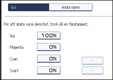 Bild av användarpanelens skärm